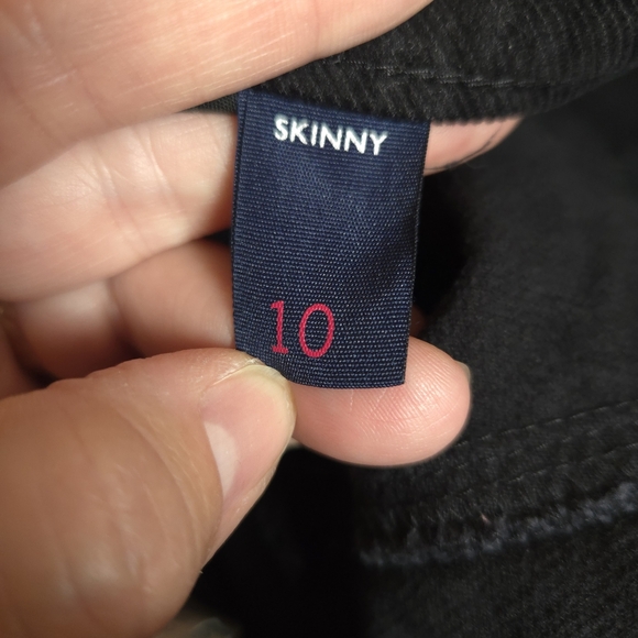 Tommy Hilfiger Womens Black Corduroy Skinny Pants Size 10 - Picture 5 of 6